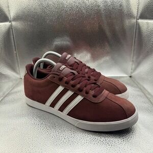 Size 9 Adidas Courtset Sneakers Collegiate Burgundy White Womens Shoes EE8323